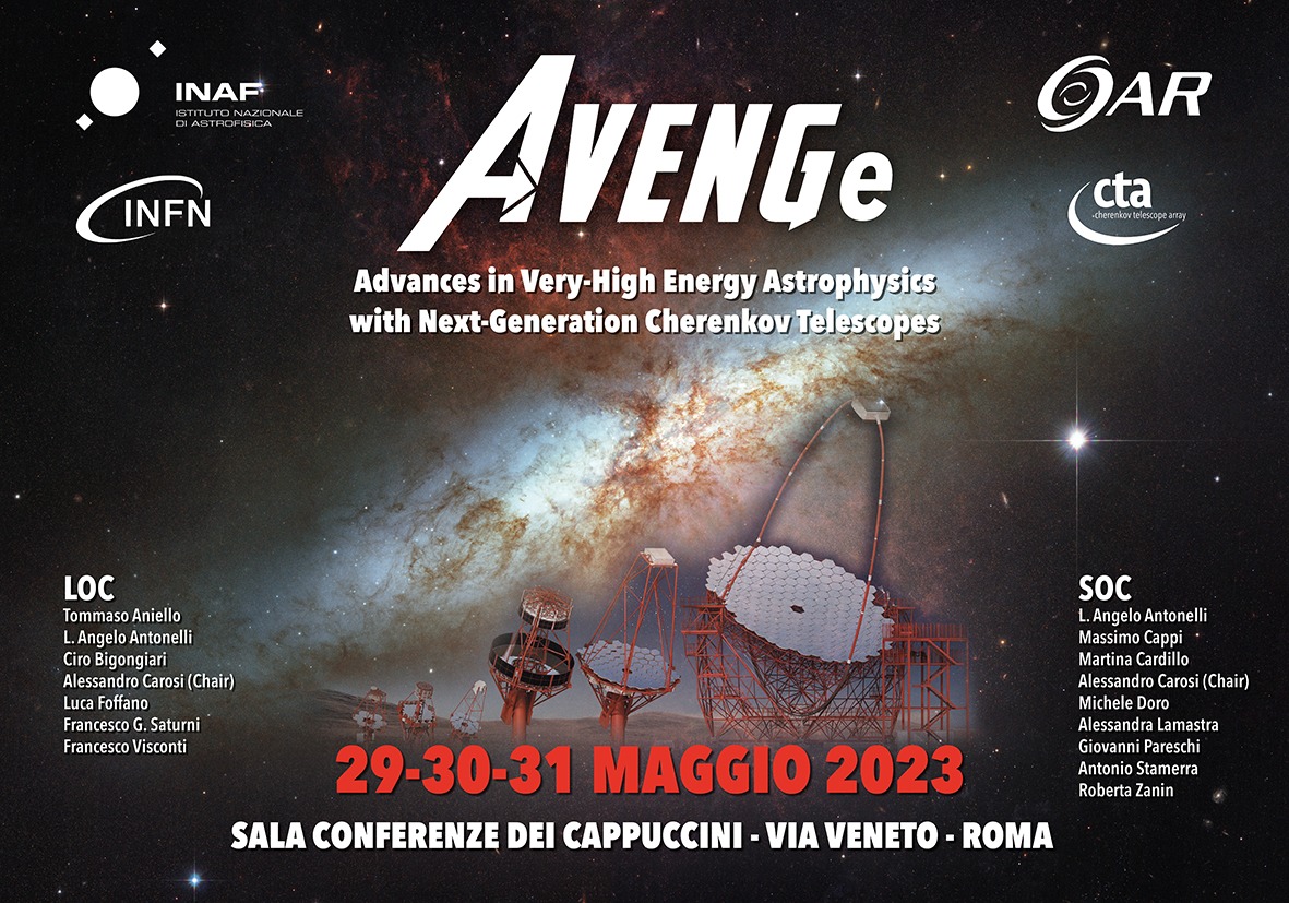 AVENGe - Advances in Very-High Energy Astrophysics with Next-Generation  Cherenkov Telescopes (29-31 May 2023): Overview · INDICO @ INAF (Indico)