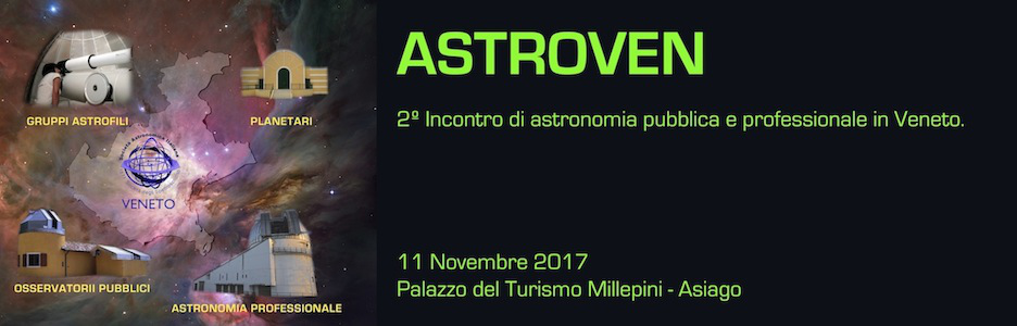 ASTROVEN II: Astronomia pubblica e professionale in Veneto.